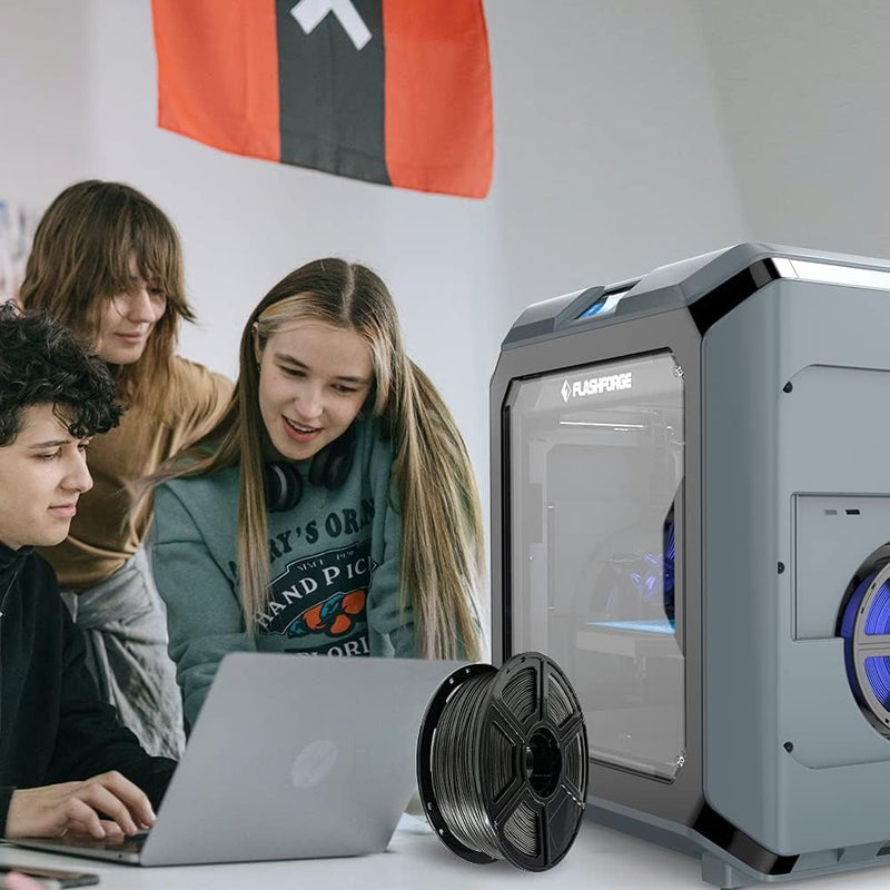 FLASHFORGE PLA Filament 1.75mm Galaxy Matte Black, 3D Printer Filament with Silver Glitter 1kg (2.2lbs) Spool, Dimensional Accuracy +/- 0.02mm, Shimmering 3D Printing Filament for Unique Finish - Image 5